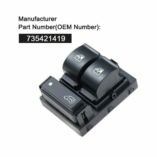 Pulsantiera interruttore Alzacristalli sinistro per Citroen Peugeot Fiat Boxe...