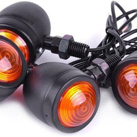 Coppia Luci Tonde BLACK Frecce UNIVERSALI Honda Suzuki Honda Yamaha Kawasaki