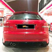 ↖️Audi A3 8P 2005-2008 (3porte) Dam Diffusore Posteriore Opaco SPORTSTYLE