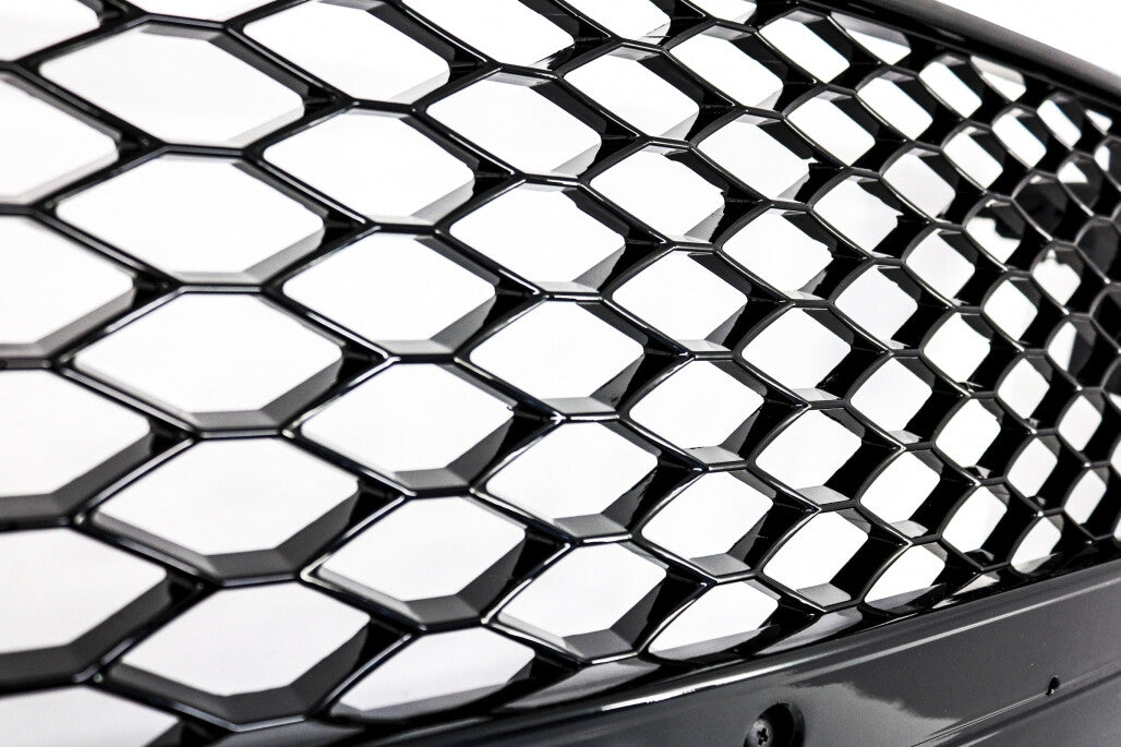 Griglia Calandra a Nido D'ape RS5 Look Nero Total Black per Audi A5 8T – vista 9