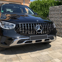 per Mercedes GLC X253 C253 2019-2022 Griglia Anteriore Cromata 63 AMG Look