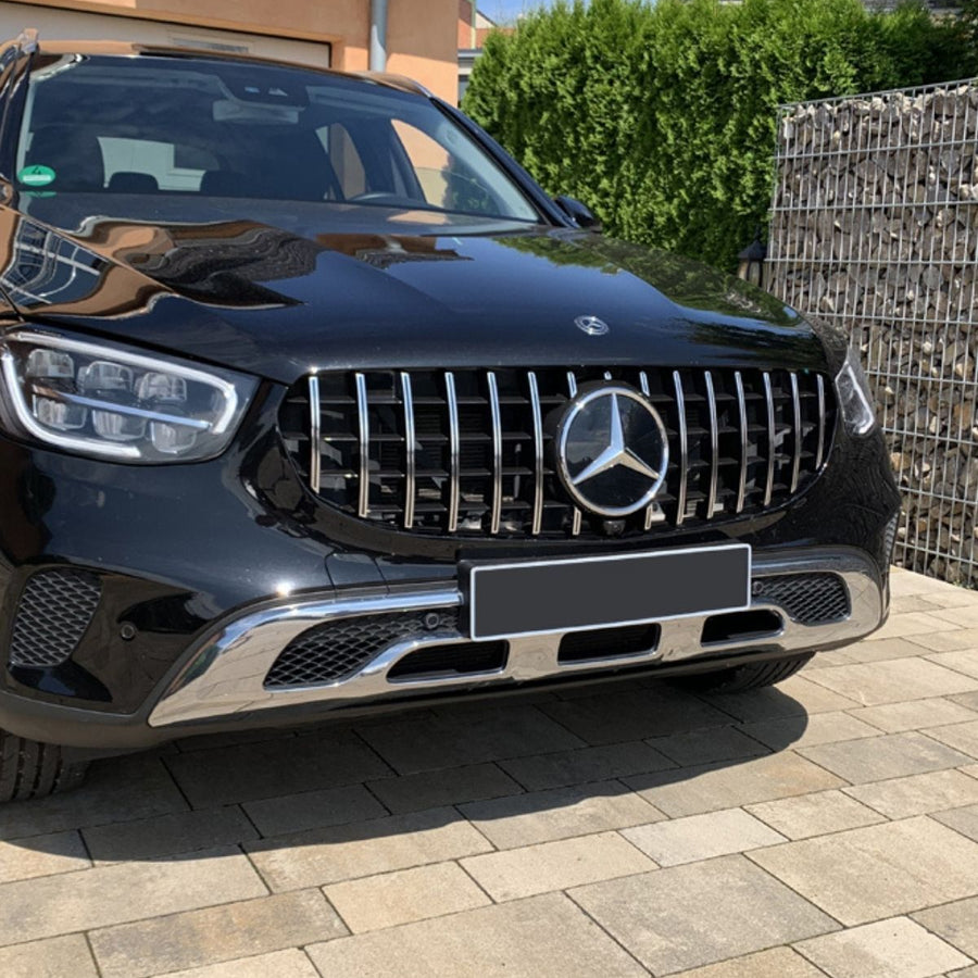 per Mercedes GLC X253 C253 2019-2022 Griglia Anteriore Cromata 63 AMG Look