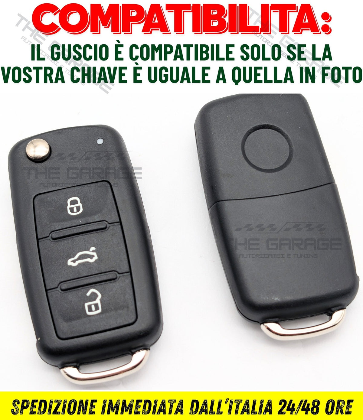 TELECOMANDO GUSCIO CHIAVE compatibile per VW GOLF 6, VI Polo 6R Passat B7 CC – vista 11