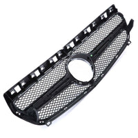 per Mercedes A W176 12-15 Griglia Anteriore Nero Argento Look AMG