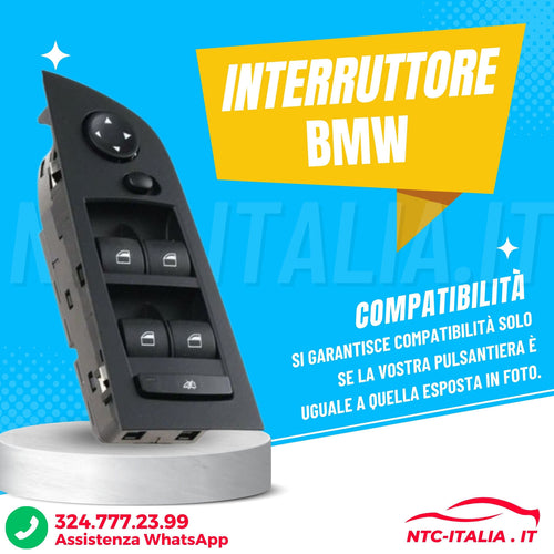 61319217329 Pulsantiera interruttori alzacristalli BMW E90 Serie 3 2004-2012