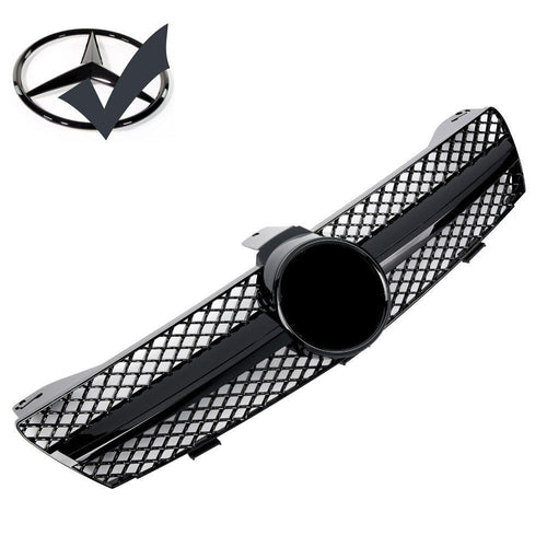 Griglia sportiva per Mercedes W219 CLS 2004-2008 nero lucido AMG LOOK