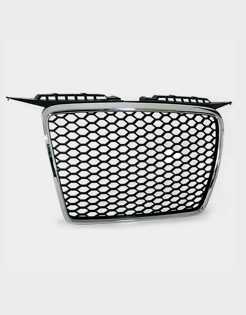 per AUDI A3 8P 8PA 2005-2008 Griglia Ottica RS3 Nero Cromato