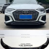 Lama Frontale specifica per Audi A3 8Y 2020-2024 (solo per S-LINE) Spoiler Nero