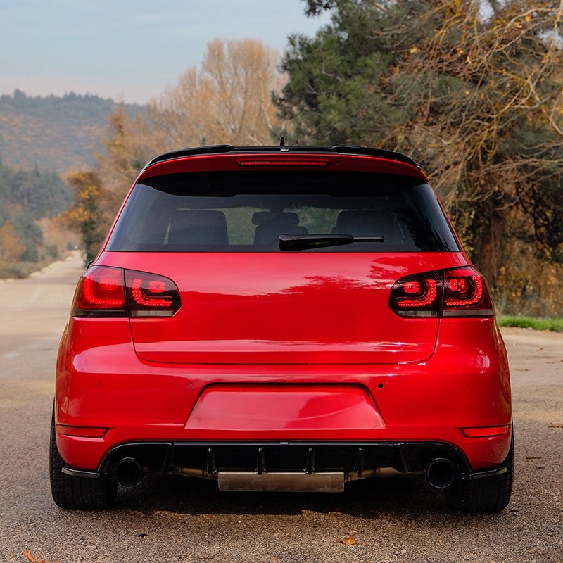 Splitter laterali posteriori compatibili con VW VOLKSWAGEN Golf MK6 GTI – vista 2