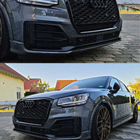 per AUDI Q2 2016-2020 Griglia Radiatore Ottica RSQ2 Nero Lucido