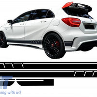 Decalcomanie laterali Adesivo in vinile Giallo opaco per Mercedes CLA W117 C117