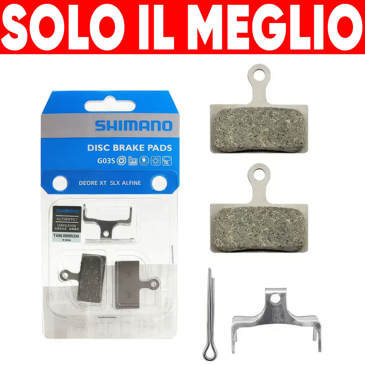 2x PASTIGLIE Freno SHIMANO G05S G03S DEORE XTR SLX ALFINE M9000 M9020 M987 – vista 5