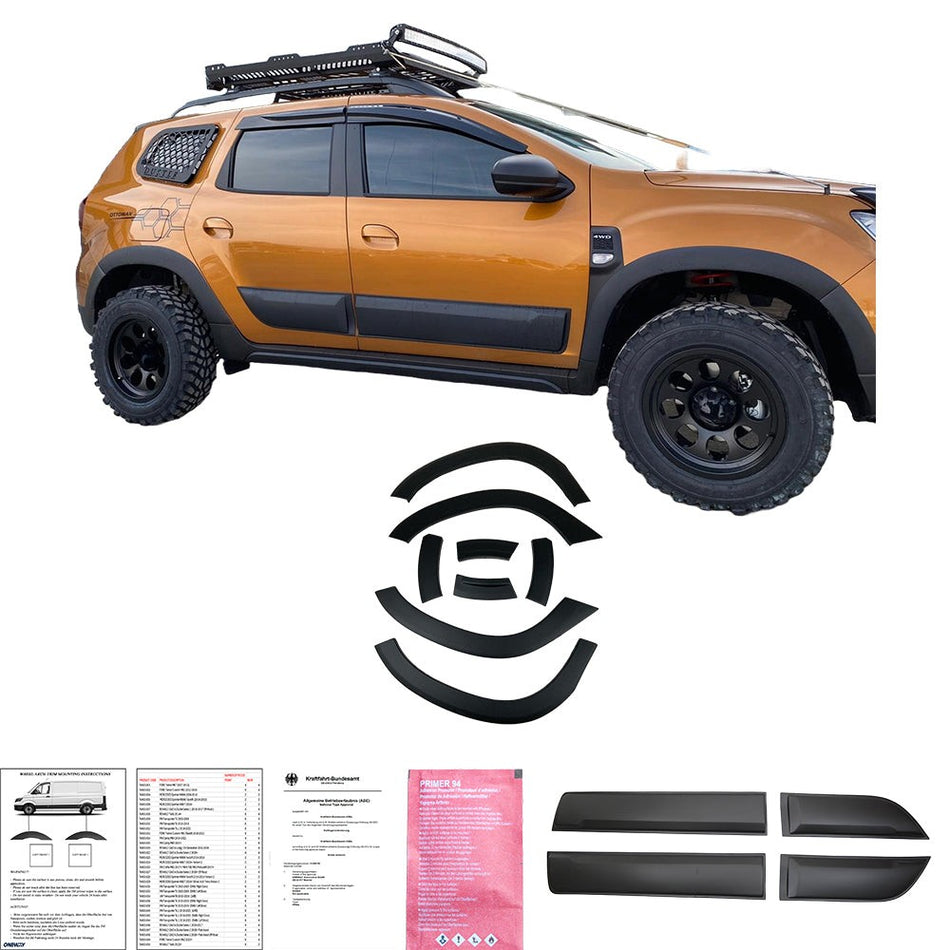 Bodykit Carrozzeria Pacchetto Sportivo per DACIA Duster Serie 2 2018+ (senza logo Duster)