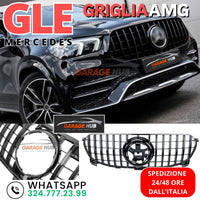 GRIGLIA PANAMERICA per MERCEDES GLE W167 Total-Black AMG LOOK  *PREMIUM DESIGN*