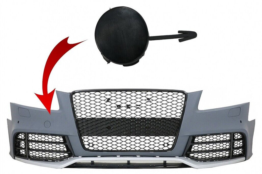 Paraurti anteriore per gancio di traino per AUDI A5 8T (2008-2016) Design RS5