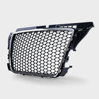 per AUDI A3 8P 8PA 2008-2012 Griglia in Ottica RS3 Nero a Nido D'ape