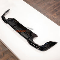 DIFFUSORE *S5 LOOK* per AUDI A5 dal 2021+ S-LINE Restyling NERO LUCIDO ABS
