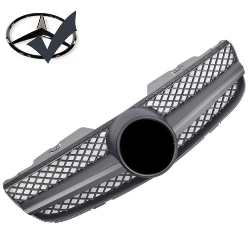 Griglia griglia sportiva per Mercedes R230 SL 2006-2008 nero opaco AMG LOOK
