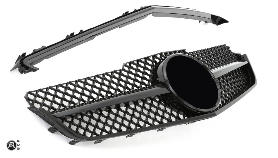 Griglia sportiva per Mercedes W207 E Coupe Cabrio nero lucido AMG LOOK