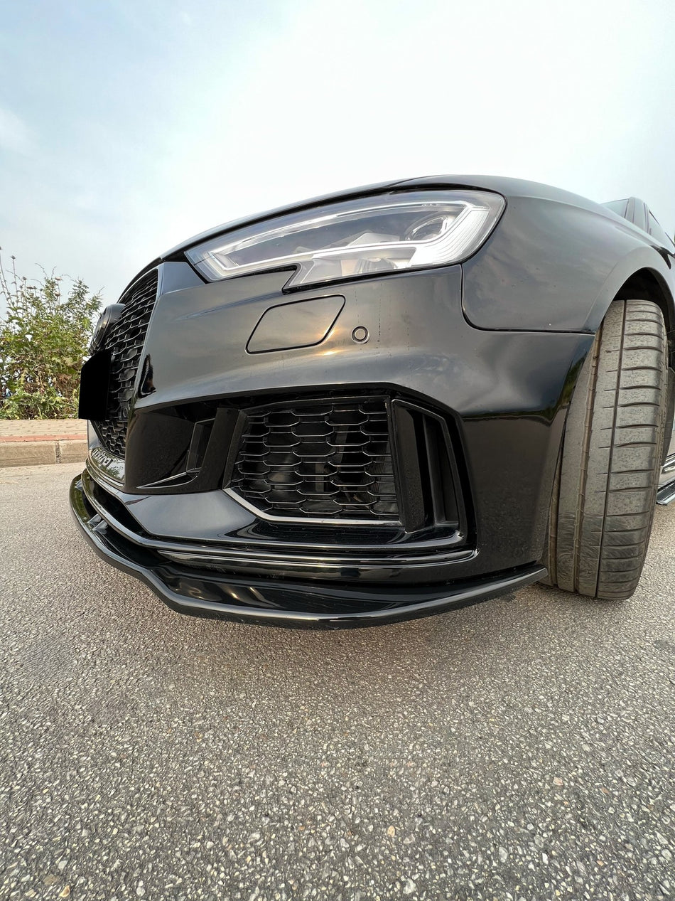 Splitter anteriore per AUDI RS3 8V Facelift Sportback 2017-2019 Versione 3 con A