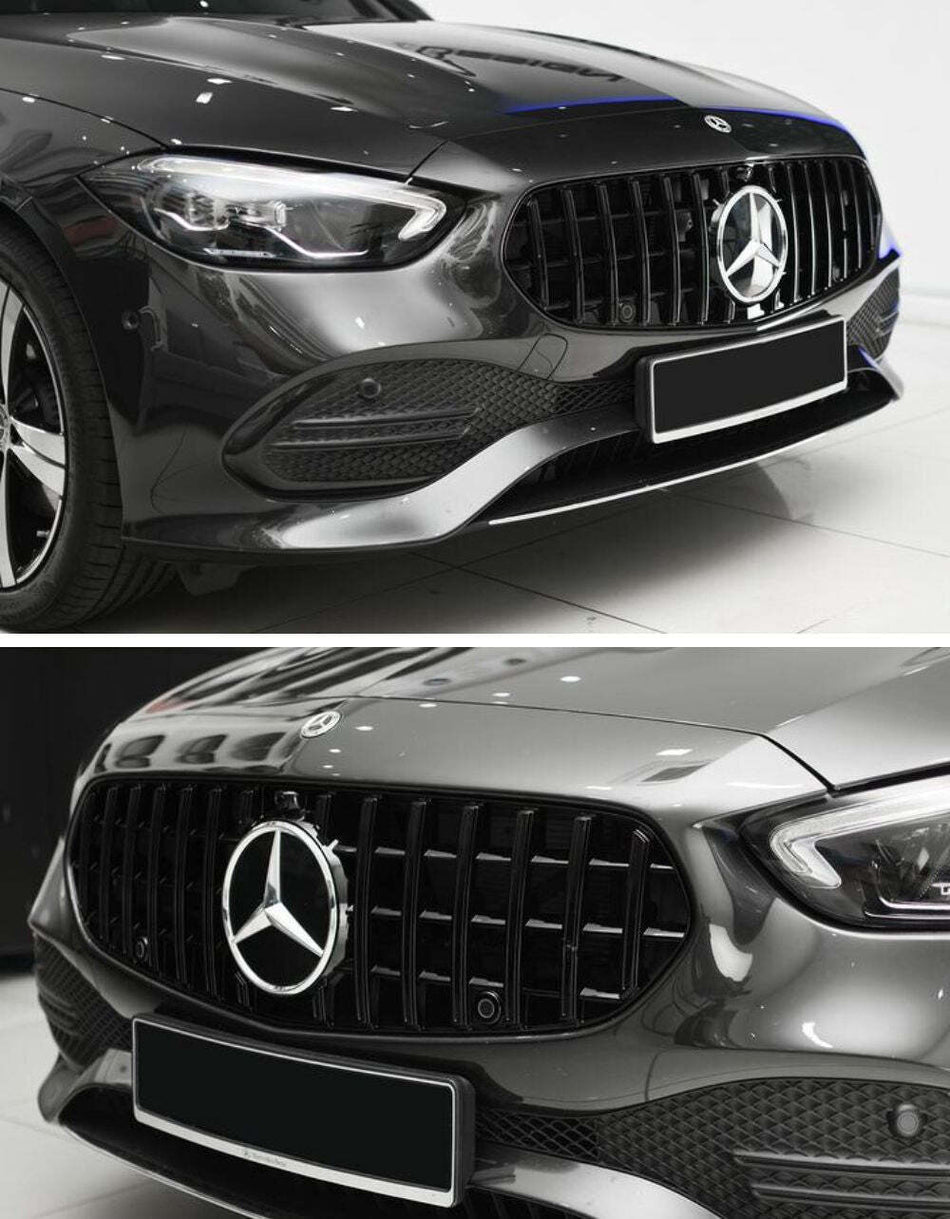 per Mercedes C W206 S206 Griglia Anteriore Panamericana GT Look