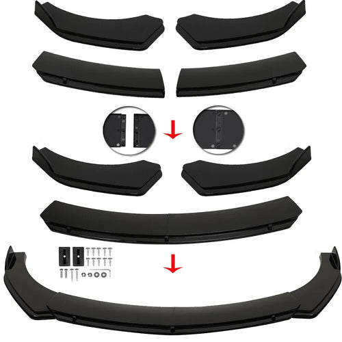 SPOILER FRONTALE LAMA ANTERIORE SOTTO PARAURTI per AUDI A3 A4 RS4 A5 A6 C6 A7 A8 8V 8P