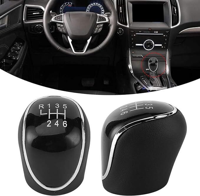 Manopola Leva Pomello Cambio 6 Marce per Ford Focus Fiesta Kuga Mondeo C-max