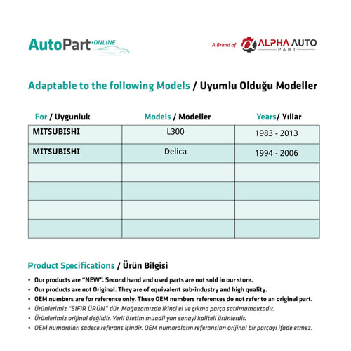 Guaina Pedale Frizione/Freno Mitsubishi L300