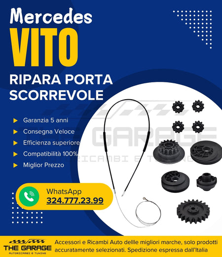 Kit Riparazione Porta Scorrevole Destra Laterale per Mercedes Viano Vito W639 – vista 4