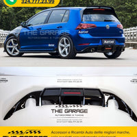 DIFFUSORE POSTERIORE con LED per VW GOLF 7.5 dal 2017  Nero Lucido