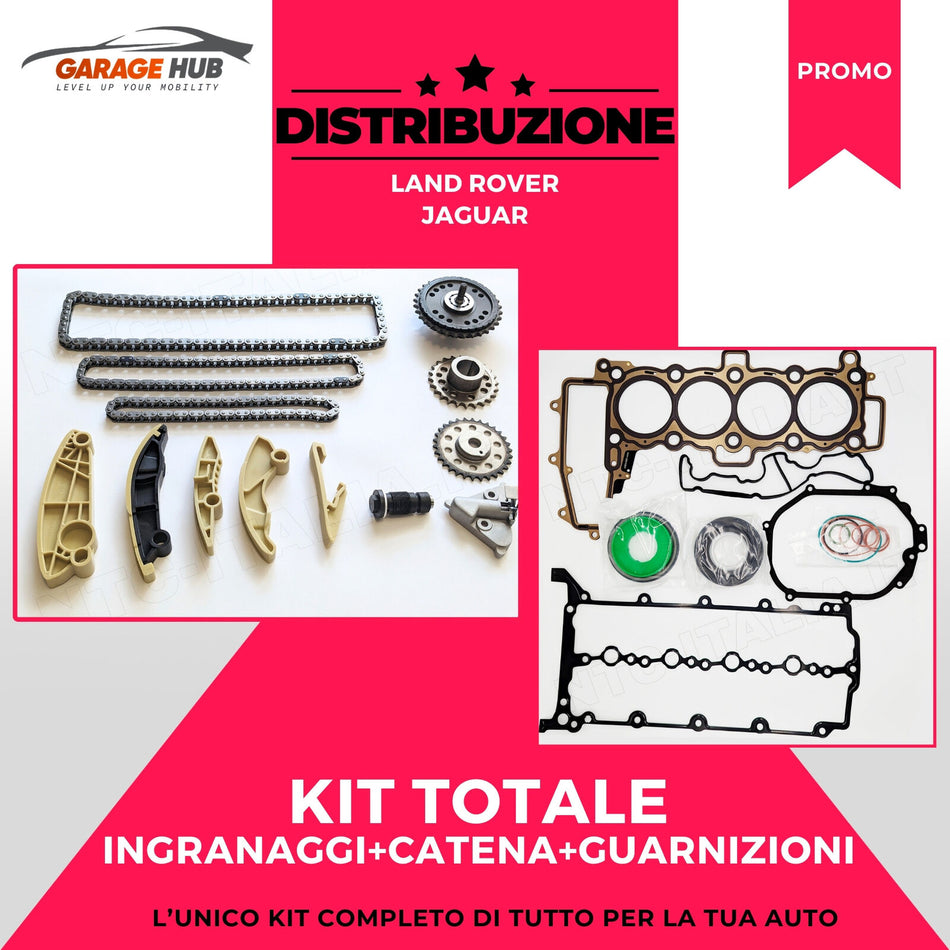 KIT CATENA+INGRANAGGI+GUARNIZION LAND ROVER Evoque Avelar Discovery JAGUAR