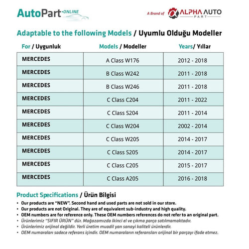 Tubo di ritorno carburante diesel Mercedes Classe B W242/246 Euro 5 corto