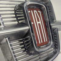 GRIGLIA STEMMA FREGIO Anteriore FIAT 600, 600E, 600D Mascherina Epoca Originale