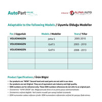 Cornice Pulsante Alzacristalli Ant. Sinistro per VW Jetta 5 Golf 5-6 - Grigio