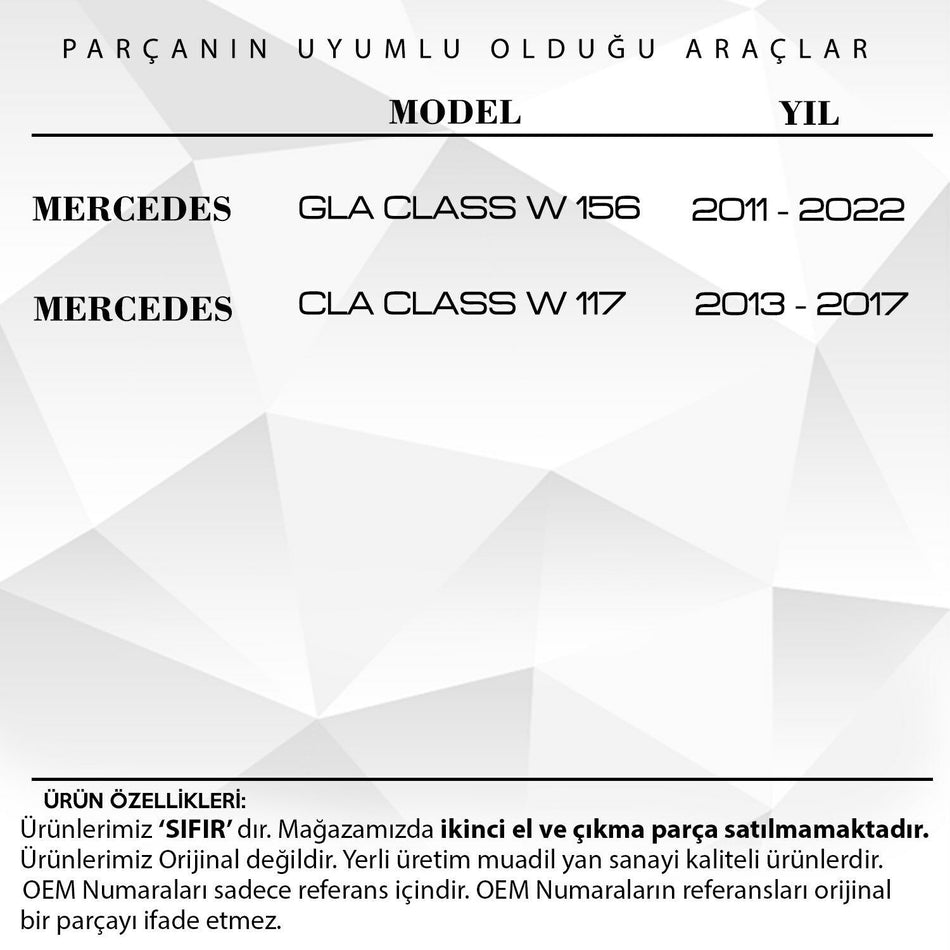 Kit riparazione tetto panoramico Mercedes Classe C/CLA
