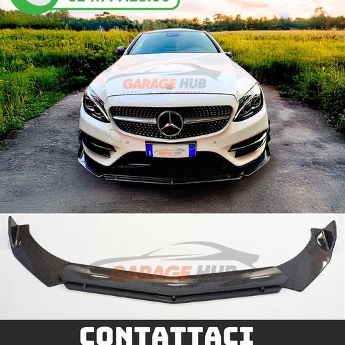 LAMA ANTERIORE *AMG LOOK CARBONIO* TUNING per Mercedes Classe A W176 W177 C CLA