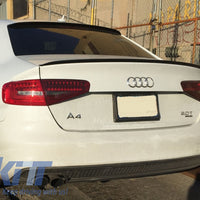 Spoiler per bagagliaio per AUDI A4 B8 berlina (2008-2015) nero opaco
