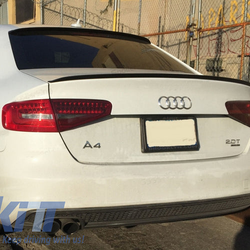 Spoiler per bagagliaio per AUDI A4 B8 berlina (2008-2015) nero opaco