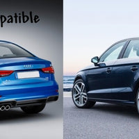 DIFFUSORE RS3 LOOK per Audi A3 8V BERLINA dal 2016-2019 (SOLO PER S-LINE) Silver