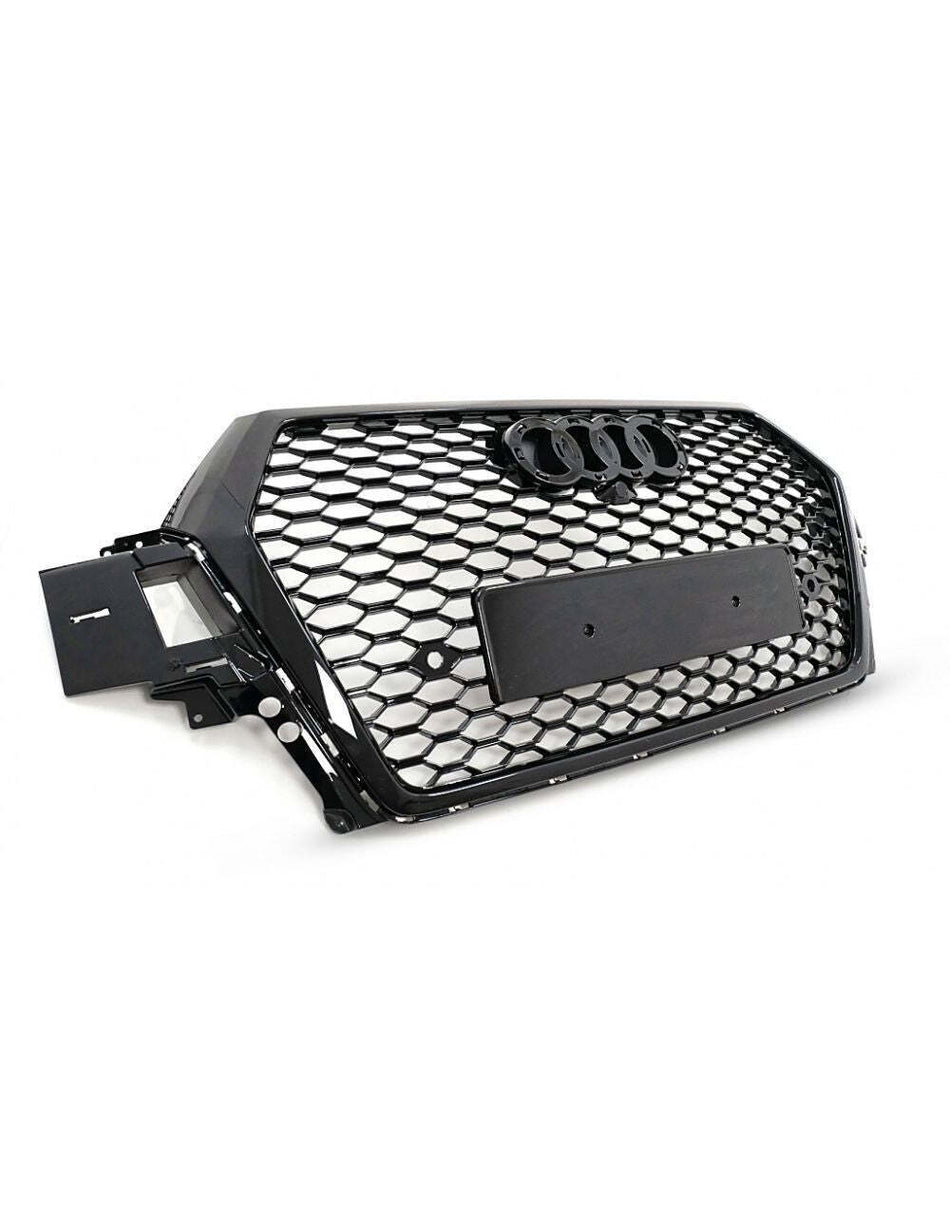per AUDI Q7 4M 2015-2019 Griglia Anteriore RSQ7 Look Nero Lucido