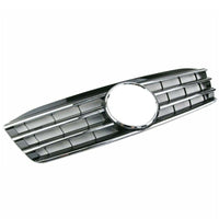 per Mercedes C W203 00-07 Griglia Radiatore Nero Cromato Look AMG
