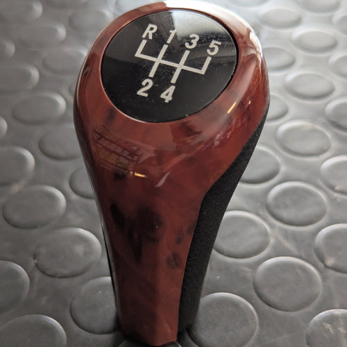 Pomello Leva Cambio 5 marce per BMW Serie 3 (1986-2006) Colore Radica ESCLUSIVO