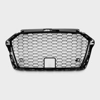 per AUDI A3 8V 2016-2020 Griglia RS Look a Nido D'ape Nero PDC