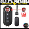 GUSCIO CHIAVE Fiat 500 Panda Punto Bravo Ducato Stilo Auto 3 Tasti + LOGO