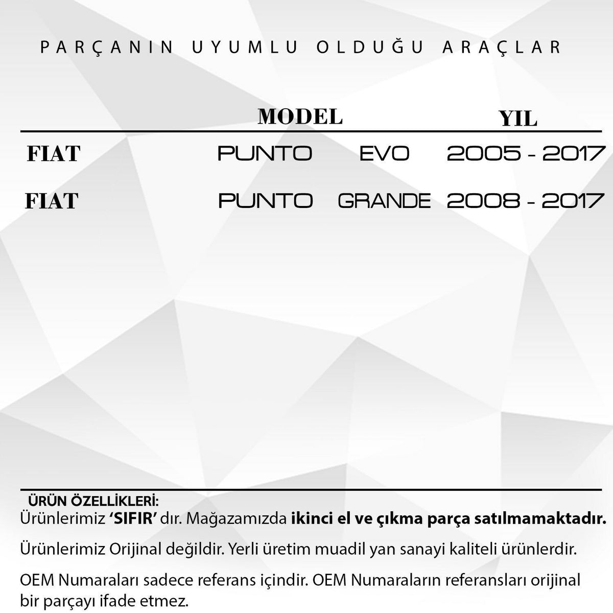 Cavo Tergicristalli per Fiat Punto Grande, Punto, Punto Evo – vista 2