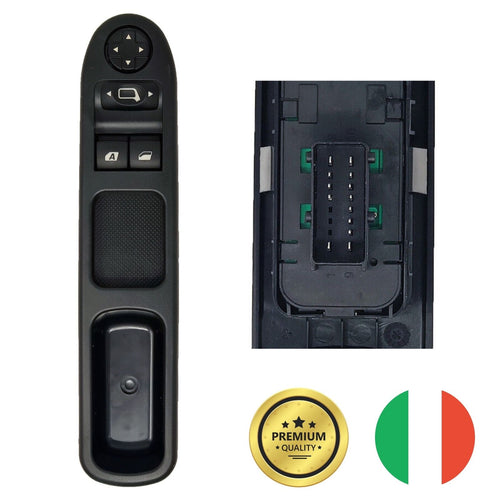 Pulsantiera ALZVETRI Lato Guida SX per Peugeot 207 WA WC Citroen C3 Picasso