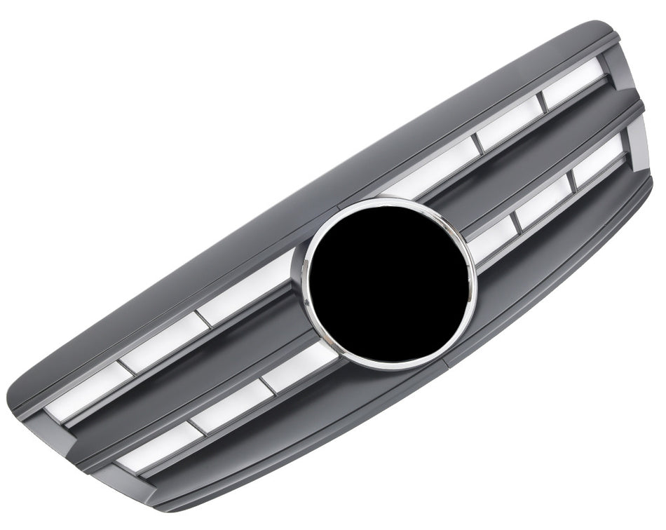Griglia sportiva per Mercedes W220 S dal 10/2002 nero opaco AMG LOOK