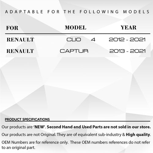 Frecce Specchietto Retrovisore Destro/Sinistro Renault Clio 4 Captur
