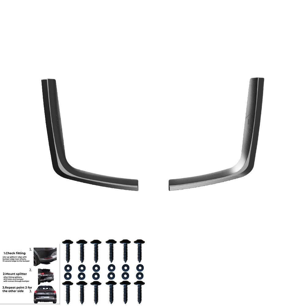 Spoiler laterali posteriori compatibili con VW VOLKSWAGEN Transporter T7 2024+ / – vista 5