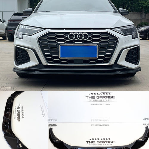 Lama Frontale specifica per Audi A3 8Y 2020-2024 (solo per S-LINE) Spoiler Nero